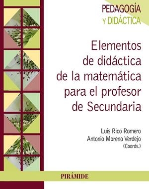 ELEMENTOS DE DIDÁCTICA DE LA MATEMÁTICA PARA EL PROFESOR DE SECUNDARIA | 9788436835366 | AA.DD. | Llibreria Drac - Llibreria d'Olot | Comprar llibres en català i castellà online