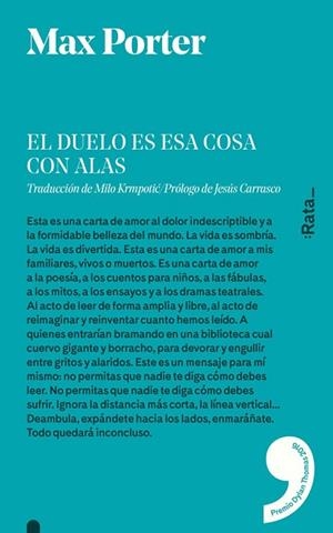 DUELO ES ESA COSA CON ALAS, EL | 9788494489150 | PORTER, MAX | Llibreria Drac - Librería de Olot | Comprar libros en catalán y castellano online