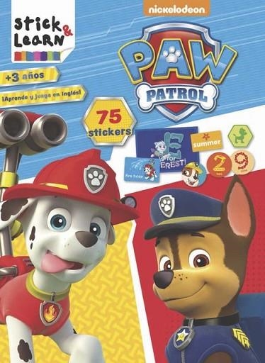 PAW PATROL STICK & LEARN | 9788490946282 | AA.DD. | Llibreria Drac - Llibreria d'Olot | Comprar llibres en català i castellà online