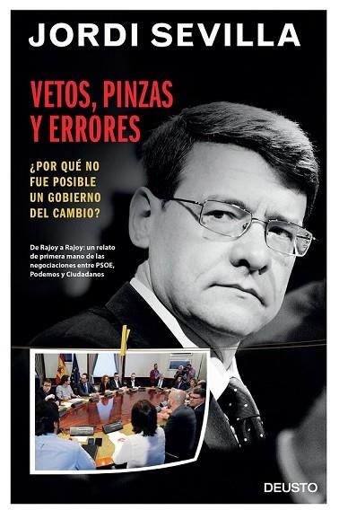 VETOS, PINZAS Y ERRORES | 9788423427208 | SEVILLA, JORDI | Llibreria Drac - Llibreria d'Olot | Comprar llibres en català i castellà online