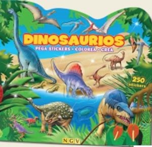 DINOSAURIOS. PEGA STICKERS.COLOREA.CREA | 9783849905149 | DD.AA. | Llibreria Drac - Llibreria d'Olot | Comprar llibres en català i castellà online