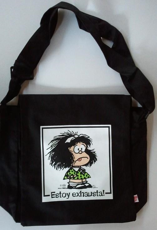 BANDOLERA MAFALDA ESTOY EXHAUSTA | 9788862127745 | QUINO | Llibreria Drac - Librería de Olot | Comprar libros en catalán y castellano online