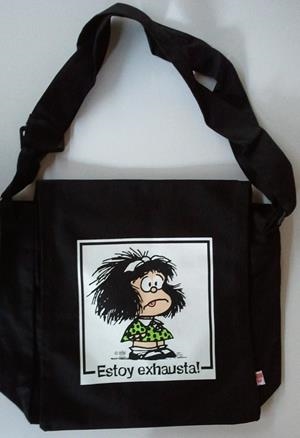 BANDOLERA MAFALDA ESTOY EXHAUSTA | 9788862127745 | QUINO | Llibreria Drac - Librería de Olot | Comprar libros en catalán y castellano online