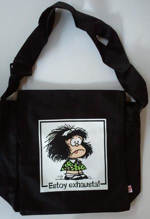 BANDOLERA MAFALDA ESTOY EXHAUSTA | 9788862127745 | QUINO | Llibreria Drac - Librería de Olot | Comprar libros en catalán y castellano online
