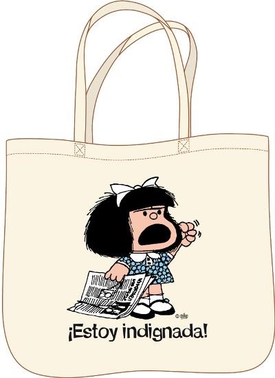 BOLSA MAFALDA ESTOY INDIGNADA | 9788862127714 | QUINO | Llibreria Drac - Librería de Olot | Comprar libros en catalán y castellano online