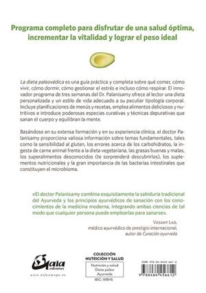 DIETA PALEOVÉDICA, LA | 9788484456612 | PALANISAMY, AKIL | Llibreria Drac - Llibreria d'Olot | Comprar llibres en català i castellà online