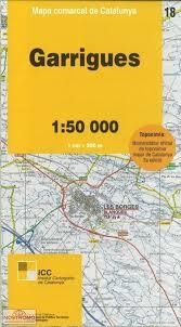 MAPA COMARCAL GARRIGUES 1:50000 | 8414774340774 | VV.AA. | Llibreria Drac - Llibreria d'Olot | Comprar llibres en català i castellà online