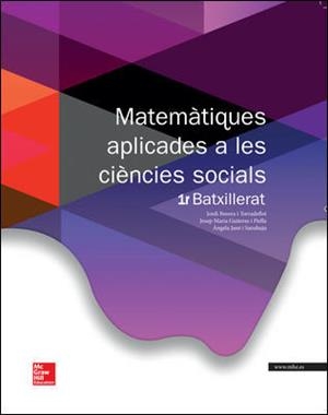 MATEMATIQUES 1 BATXILLERAT APLICADES A LES CIENCIES SOCIALS | 9788448196073 | BESORA I TORRADEFLOT, JORDI/GUITERAS, JOSEP MARIA/JANE, ANGELA | Llibreria Drac - Librería de Olot | Comprar libros en catalán y castellano online