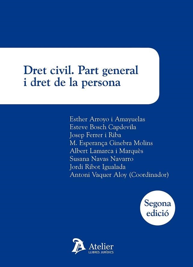 DRET CIVIL. PART GENERAL I DRET DE LA PERSONA | 9788416652440 | Llibreria Drac - Librería de Olot | Comprar libros en catalán y castellano online
