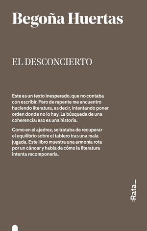 DESCONCIERTO, EL | 9788416738311 | HUERTAS, BEGOÑA | Llibreria Drac - Librería de Olot | Comprar libros en catalán y castellano online
