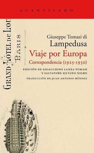VIAJE POR EUROPA | 9788416748655 | DI LAMPEDUSA, GIUSEPPE TOMASI | Llibreria Drac - Librería de Olot | Comprar libros en catalán y castellano online