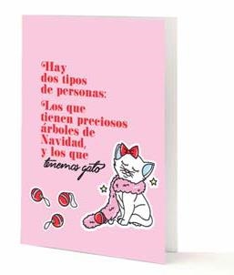 TARJETA A5 HAY DOS TIPOS DE PERSONAS: LOS QUE TIENE PRECIOSOS ARBOLES DE NAVIDAD Y LOS QUE TENEMOS GATO | 8432715096221 | TANTANFAN | Llibreria Drac - Llibreria d'Olot | Comprar llibres en català i castellà online