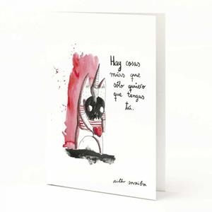 TARJETA A5 HAY COSAS MIAS QUE SOLO QUIERO QUE TENGAS TU | 8432715096504 | SARABIA, AITOR | Llibreria Drac - Librería de Olot | Comprar libros en catalán y castellano online