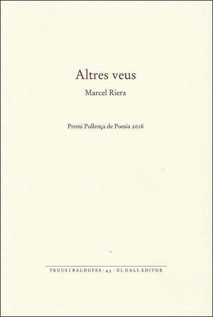 ALTRES VEUS | 9788416416134 | RIERA, MARCEL | Llibreria Drac - Llibreria d'Olot | Comprar llibres en català i castellà online