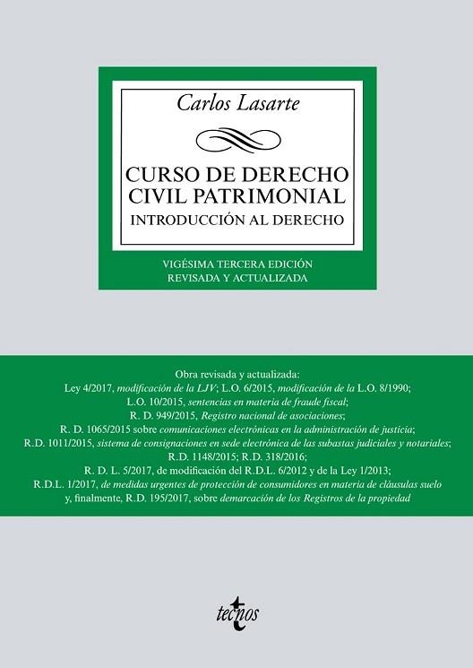 CURSO DE DERECHO CIVIL PATRIMONIAL | 9788430972012 | LASARTE, CARLOS | Llibreria Drac - Librería de Olot | Comprar libros en catalán y castellano online