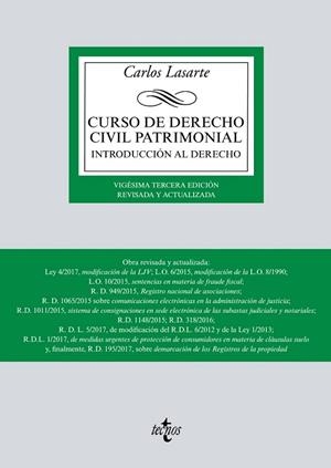 CURSO DE DERECHO CIVIL PATRIMONIAL | 9788430972012 | LASARTE, CARLOS | Llibreria Drac - Librería de Olot | Comprar libros en catalán y castellano online