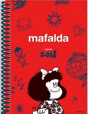 AGENDA 2018 MAFALDA ANILLADA ROJA | 7798071449974 | AA.DD. | Llibreria Drac - Librería de Olot | Comprar libros en catalán y castellano online