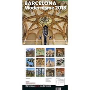 CALENDARI 2018 MODERNISME A BARCELONA | 8424455180087 | AA.DD. | Llibreria Drac - Librería de Olot | Comprar libros en catalán y castellano online
