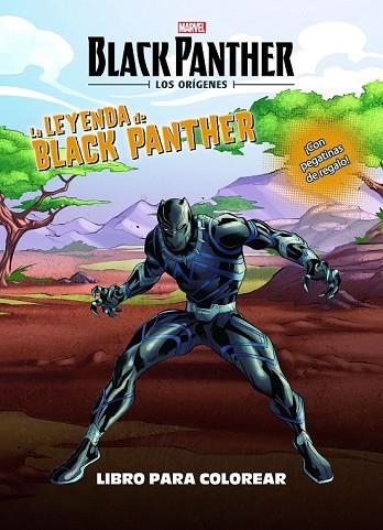 BLACK PANTHER. LOS ORÍGENES. LA LEYENDA DE BLACK PANTHER. LIBRO PARA COLOREAR | 9788416914104 | MARVEL | Llibreria Drac - Librería de Olot | Comprar libros en catalán y castellano online