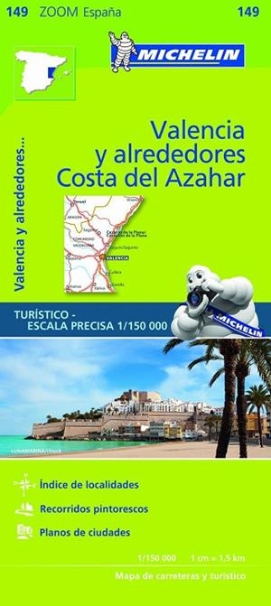 MAPA ZOOM VALENCIA Y ALREDEDORES, COSTA DEL AZAHAR (MAPA ZOOM 149) | 9782067218253 | AA.DD. | Llibreria Drac - Librería de Olot | Comprar libros en catalán y castellano online