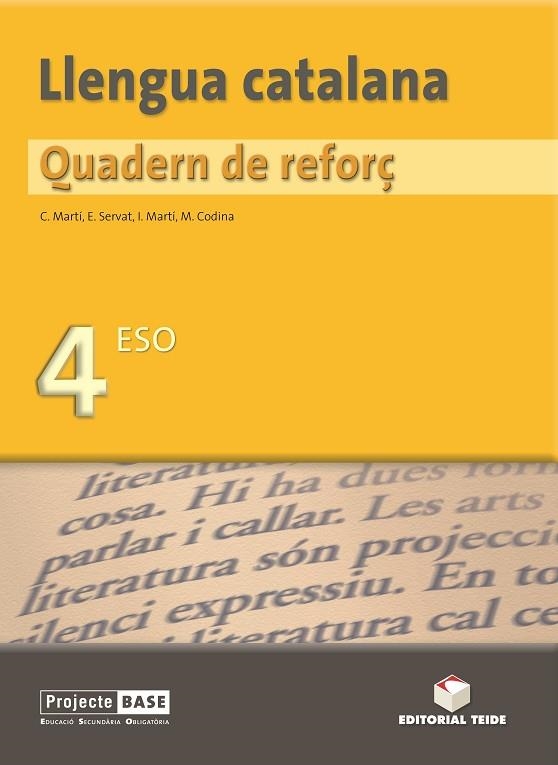 LLENGUA CATALANA. QUADERN DE REFORÇ 4 | 9788430749188 | VV.AA. | Llibreria Drac - Librería de Olot | Comprar libros en catalán y castellano online