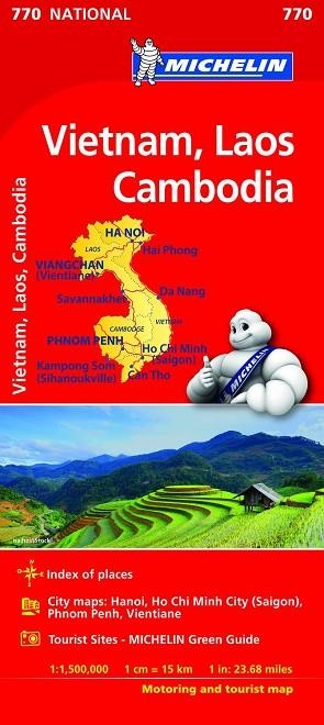 MAPA NATIONAL VIETNAM, LAOS, CAMBOYA (NATIONAL 770) | 9782067217157 | MICHELIN | Llibreria Drac - Librería de Olot | Comprar libros en catalán y castellano online