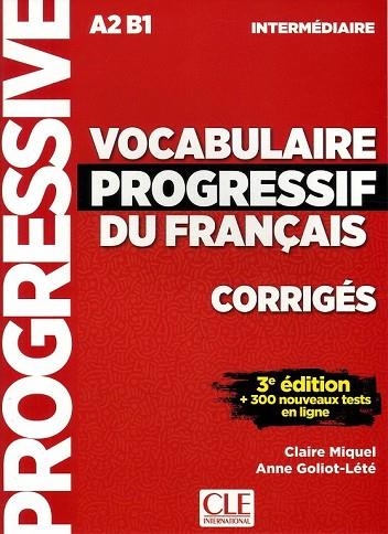 CORRIGES VOCABULAIRE PROGRESSIF NIVEAU INTERMEDIAIRE A2 B1 | 9782090380163 | MIQUEL, CLAIRE | Llibreria Drac - Librería de Olot | Comprar libros en catalán y castellano online