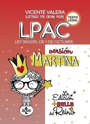 LPAC VERSIÓN MARTINA (LEY DEL PROCEDIMIENTO ADMINISTRATIVO COMUN) | 9788430974009 | VALERA, VICENTE J. | Llibreria Drac - Librería de Olot | Comprar libros en catalán y castellano online