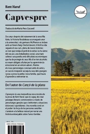 CAPVESPRE | 9788417339081 | HARUF, KENT | Llibreria Drac - Librería de Olot | Comprar libros en catalán y castellano online