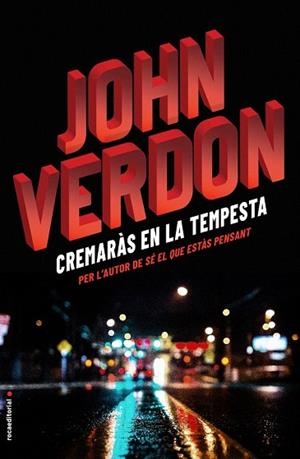 CREMARÀS EN LA TEMPESTA | 9788416700738 | VERDON, JOHN | Llibreria Drac - Librería de Olot | Comprar libros en catalán y castellano online