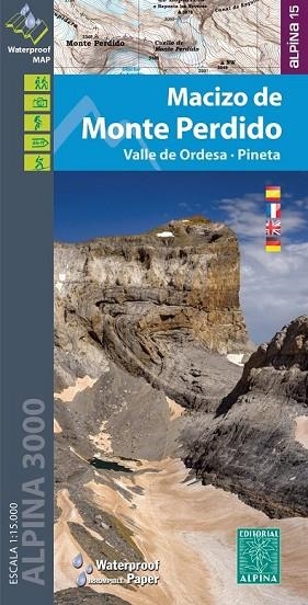 MACIZO DE MONTE PERDIDO. VALLE DE ORDESA Y PINETA 1:15.000 | 9788480907378 | AA.DD. | Llibreria Drac - Llibreria d'Olot | Comprar llibres en català i castellà online