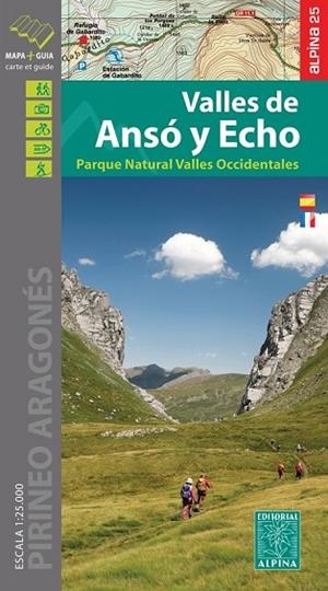 VALLES DE ANSÓ Y ECHO. MAPA ESCURSIONISTA Y GUIA 1:25.000 | 9788480907453 | AA.DD. | Llibreria Drac - Llibreria d'Olot | Comprar llibres en català i castellà online