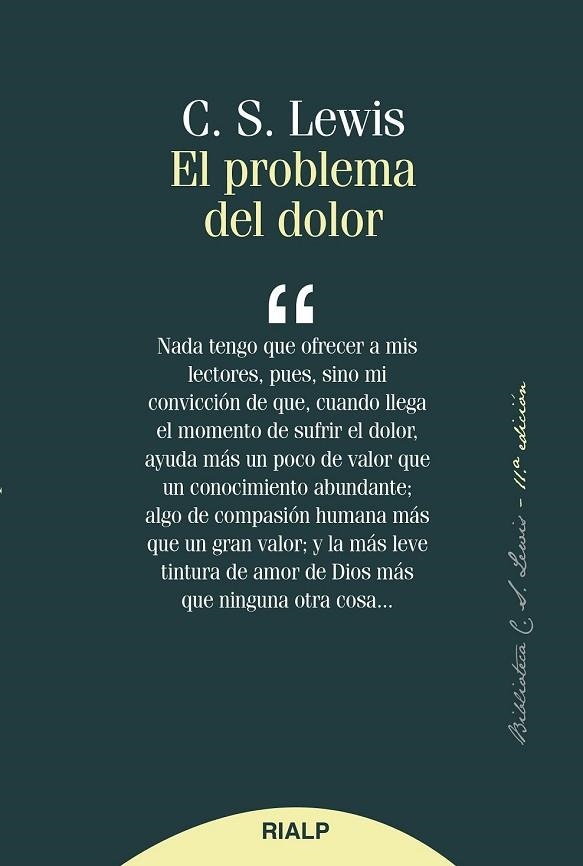 PROBLEMA DEL DOLOR, EL | 9788432147364 | LEWIS, CLIVE | Llibreria Drac - Librería de Olot | Comprar libros en catalán y castellano online