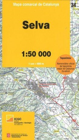 SELVA 1:50 000 (MAPA COMARCAL DE CATALUNYA  34 ) | 9788439396680 | AA.DD. | Llibreria Drac - Librería de Olot | Comprar libros en catalán y castellano online