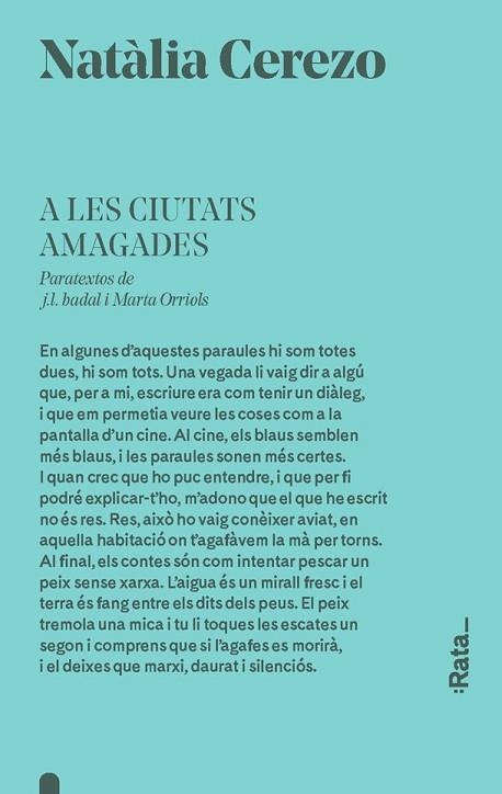 A LES CIUTATS AMAGADES | 9788416738403 | CEREZO, NATÀLIA | Llibreria Drac - Librería de Olot | Comprar libros en catalán y castellano online