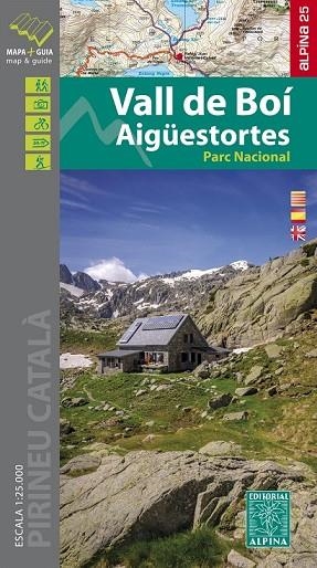 VALL DE BOÍ I PARC NATURAL D'AIGUESTORTES. MAPA I GUIA ALPINA 1:25000  | 9788480907040 | AA.DD. | Llibreria Drac - Librería de Olot | Comprar libros en catalán y castellano online