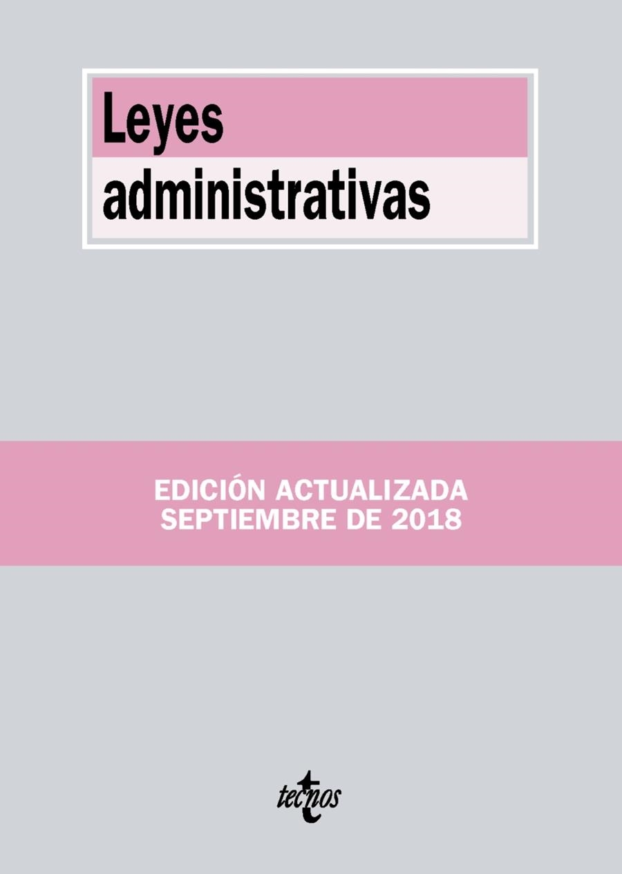 LEYES ADMINISTRATIVAS | 9788430974955 | EDITORIAL TECNOS | Llibreria Drac - Librería de Olot | Comprar libros en catalán y castellano online