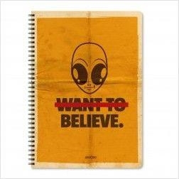 LIBRETA AÑO CERO WANT TO BELIEVE | 8432715104711 | AA.DD. | Llibreria Drac - Librería de Olot | Comprar libros en catalán y castellano online