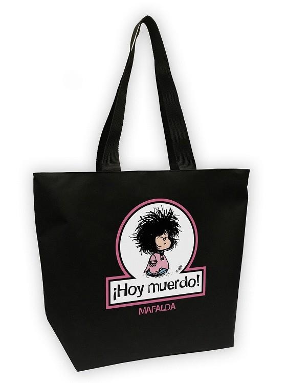 BOLSA MEGA SHOPPER MAFALDA. HOY MUERDO | 9788893674690 | QUINO | Llibreria Drac - Librería de Olot | Comprar libros en catalán y castellano online