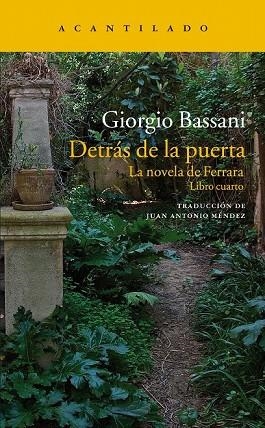 DETRÁS DE LA PUERTA | 9788417346386 | BASSANI, GIORGIO | Llibreria Drac - Llibreria d'Olot | Comprar llibres en català i castellà online