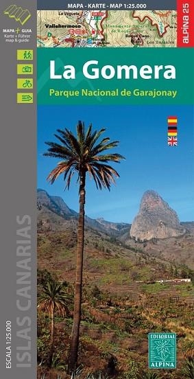 GOMERA, LA. PARQUE NACIONAL GARAJONAY (MAPA Y GUIA EXCURSIONISTA 1:25.000) | 9788480907590 | AA.DD. | Llibreria Drac - Librería de Olot | Comprar libros en catalán y castellano online