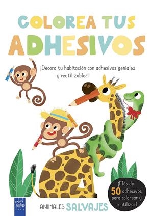 COLOREA TUS ADHESIVOS. ANIMALES SALVAJES | 9788408200482 | YOYO | Llibreria Drac - Llibreria d'Olot | Comprar llibres en català i castellà online