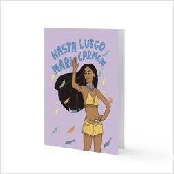 TARJETA MODERNA DE PUEBLO HASTA LUEGO MARI CARMEN | 8432715107460 | Llibreria Drac - Librería de Olot | Comprar libros en catalán y castellano online