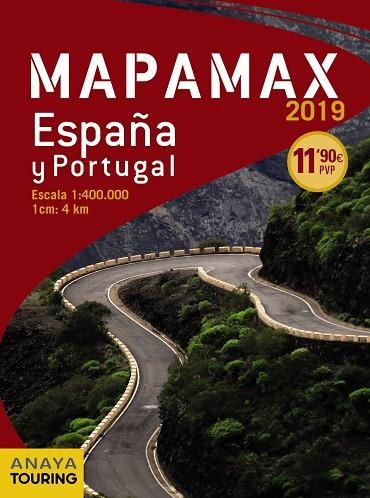 MAPAMAX - 2019 (ESPAÑA Y PORTUGAL) | 9788491581635 | ANAYA TOURING | Llibreria Drac - Librería de Olot | Comprar libros en catalán y castellano online