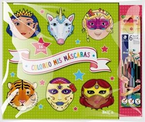 COLOREO MIS MASCARAS  - VERDE + LAPICES | 9789403210070 | BALLON | Llibreria Drac - Librería de Olot | Comprar libros en catalán y castellano online