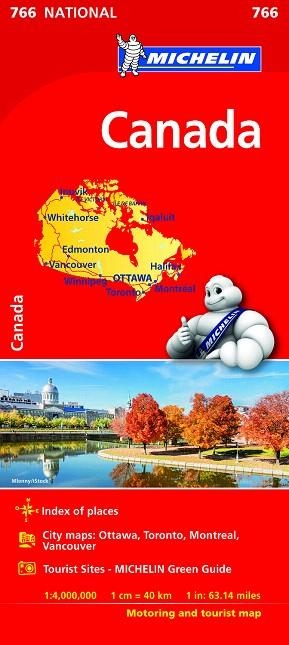 CANADA MAPA NATIONAL 766 | 9782067217119 | MICHELIN | Llibreria Drac - Librería de Olot | Comprar libros en catalán y castellano online