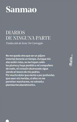 DIARIOS DE NINGUNA PARTE | 9788416738076 | SANMAO | Llibreria Drac - Librería de Olot | Comprar libros en catalán y castellano online