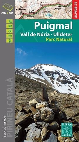 PUIGMAL VALL DE NURIA ULLDETER 1:25000 MAPA I GUIA ALPINA | 9788480907828 | AA.DD. | Llibreria Drac - Librería de Olot | Comprar libros en catalán y castellano online