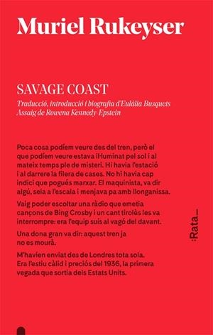 SAVAGE COAST | 9788416738106 | RUKEYSER, MURIEL | Llibreria Drac - Librería de Olot | Comprar libros en catalán y castellano online