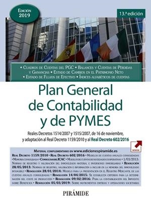 PLAN GENERAL DE CONTABILIDAD Y DE PYMES | 9788436841688 | AA.DD. | Llibreria Drac - Librería de Olot | Comprar libros en catalán y castellano online